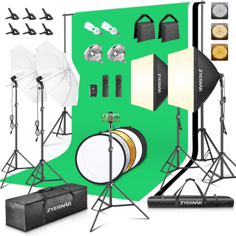 Photography Lighting Kit With Backdrop - Photography Lighting Kit with Backdrops and