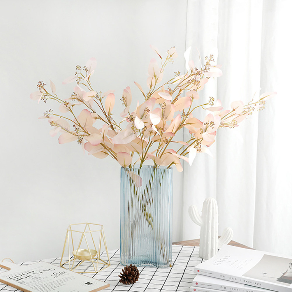 Photography Lighting Home - 1Pcs Artificial Eucalyptus Leaf Light Pink