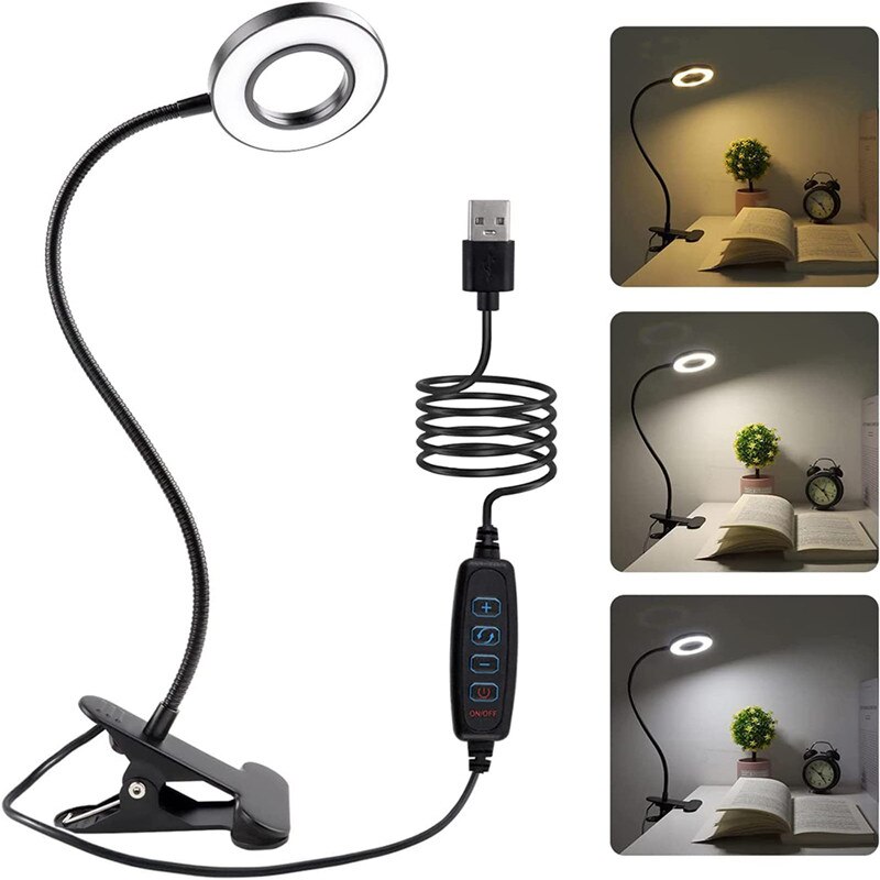 Photography Lighting Book - 48 LEDs Desk Lamp Clip USB