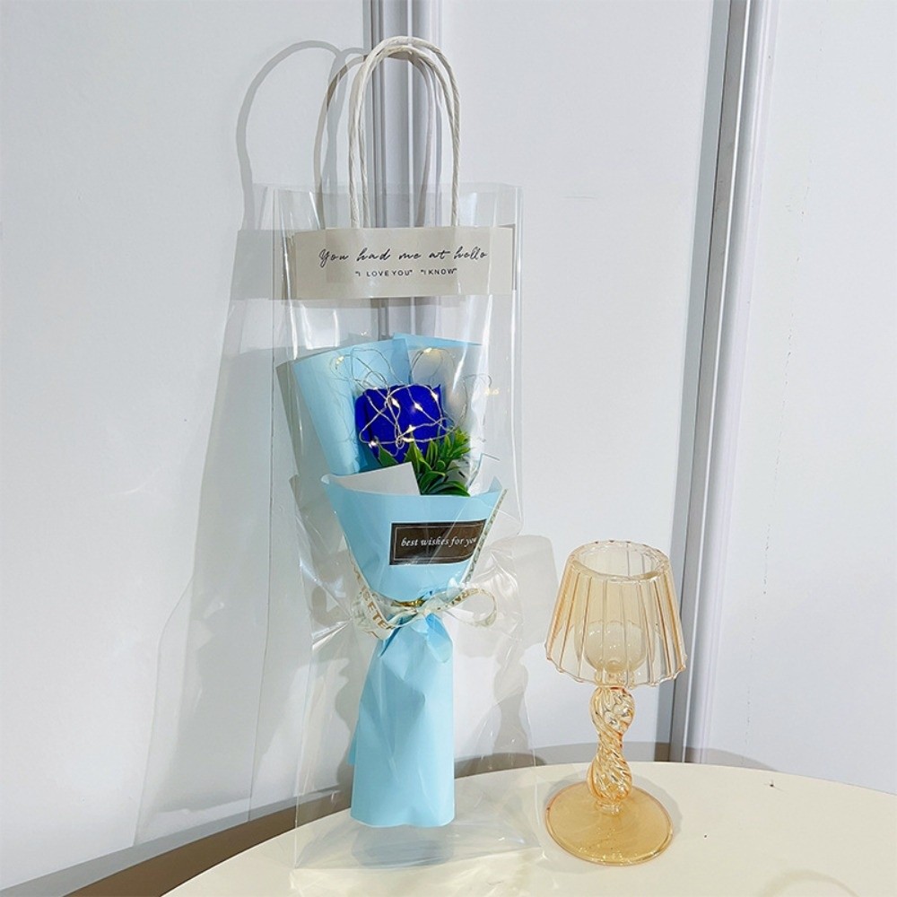 Photography Lighting Simulation - Glowing Soap Flower LED Lights Mother's