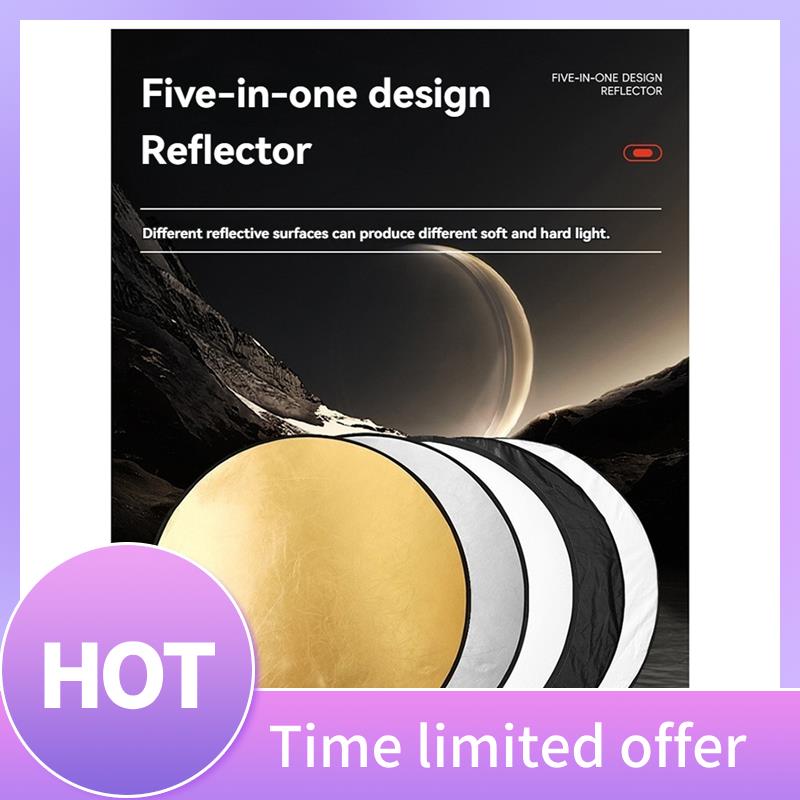 Photography Lighting Wireless - ABFN-5-In-1 Foldable Round Reflectors For Photography,