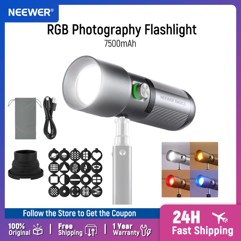 Photography Lighting System - NEEWER BASICS FL10 LED Photography Flashlight