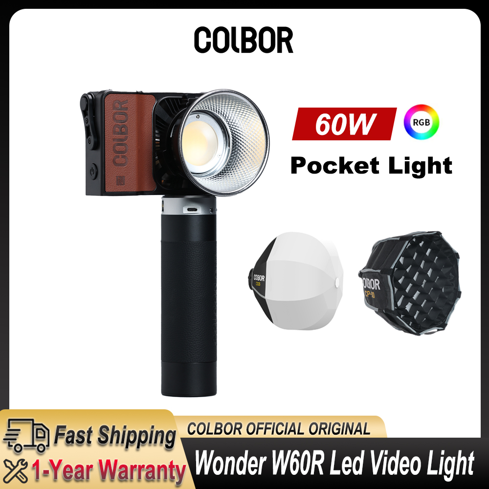 Photography Lighting Wireless - Colbor Wonder W60 RGB LED Video