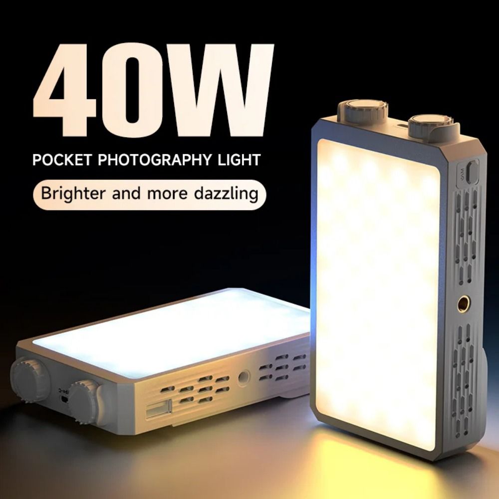 Photography Lighting Video - 40W RGB LED Camera Light 2800-9000K