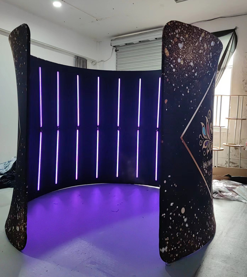 Photography Lighting Kit With Backdrop - 360 Photo Booth Enclosure Free Custom