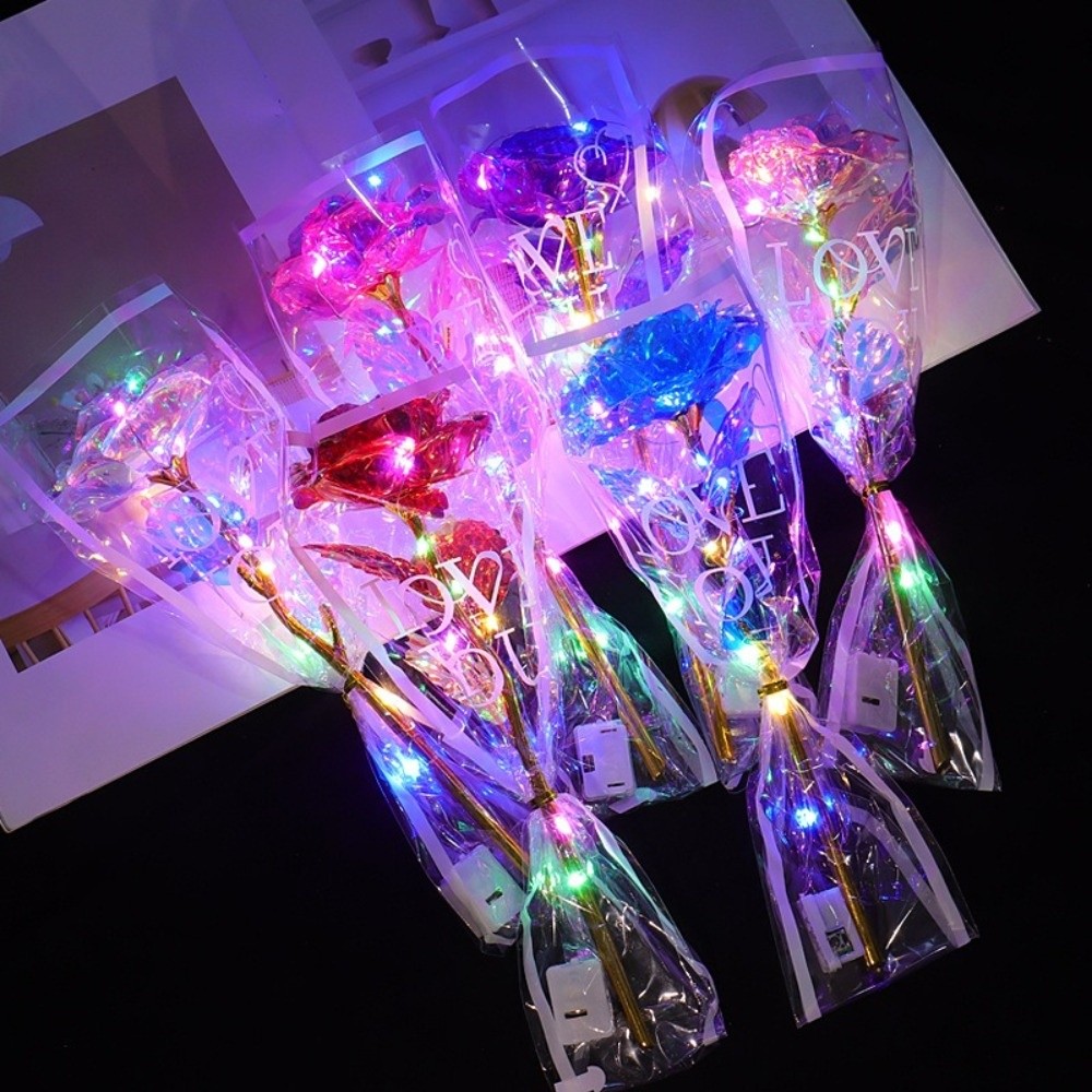 Glowing Gold Foil Rose Flower  - Photography Lighting Simulation ulasan dan harga