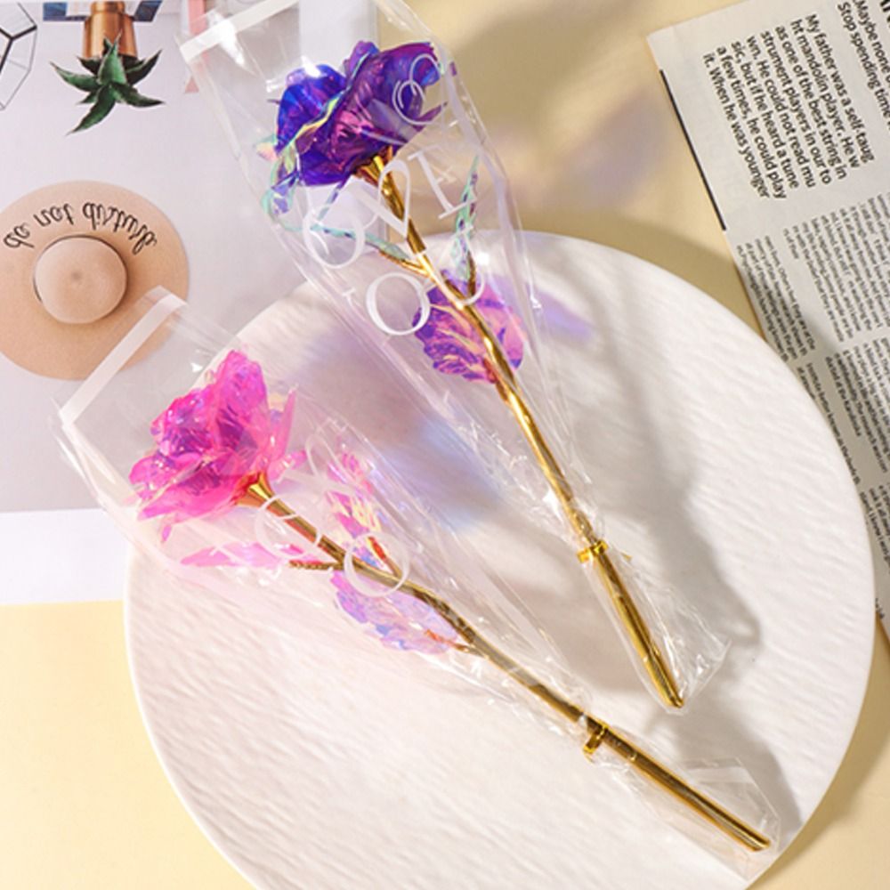 Glowing Gold Foil Rose Flower  - Photography Lighting Simulation ulasan dan harga