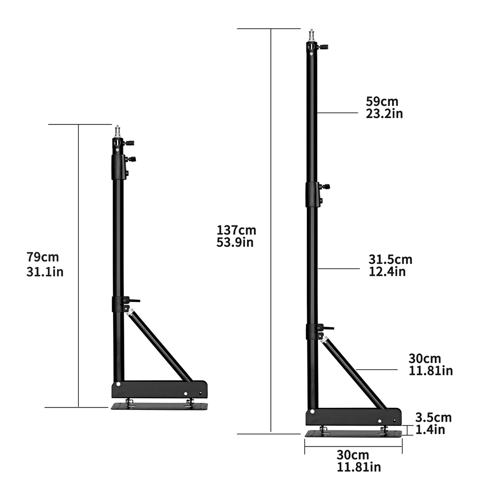 100/135/ 170cm Wall Mounting T - Photography Lighting Wall ulasan dan harga