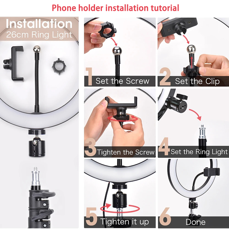 16/26/33cm Selfie Ring Light P - Photography Lighting Continuous ulasan dan harga