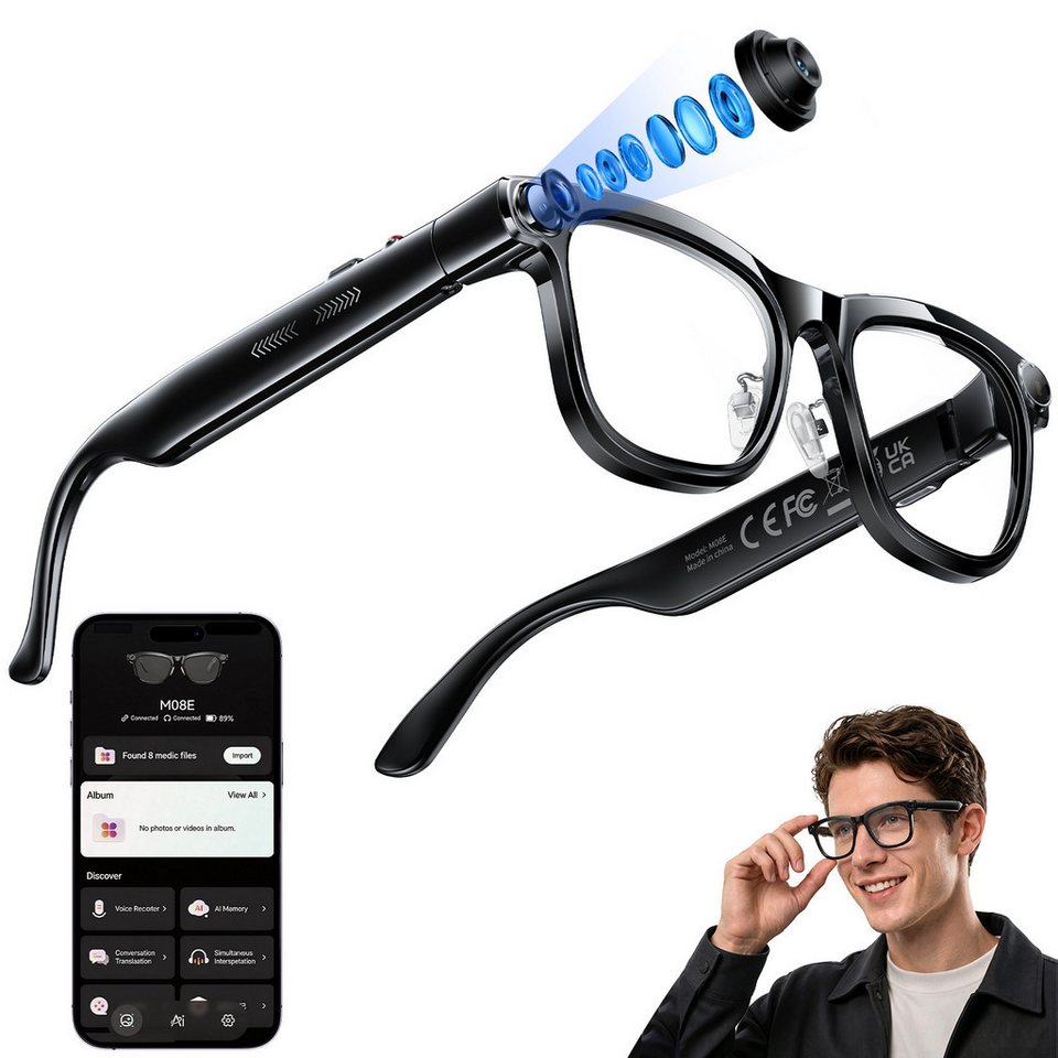 AI Smart Glasses with ChatGPT  - Photography Lighting Video ulasan dan harga