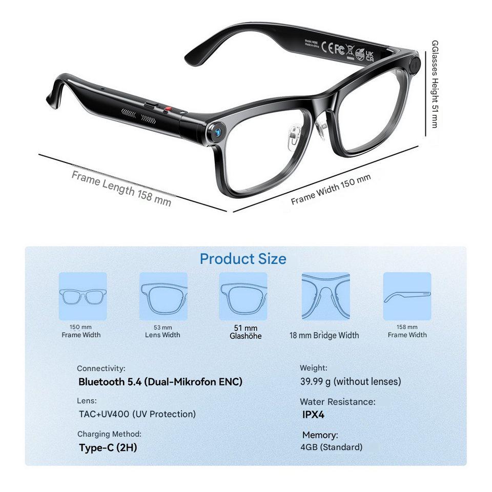 AI Smart Glasses with ChatGPT  - Photography Lighting Video ulasan dan harga