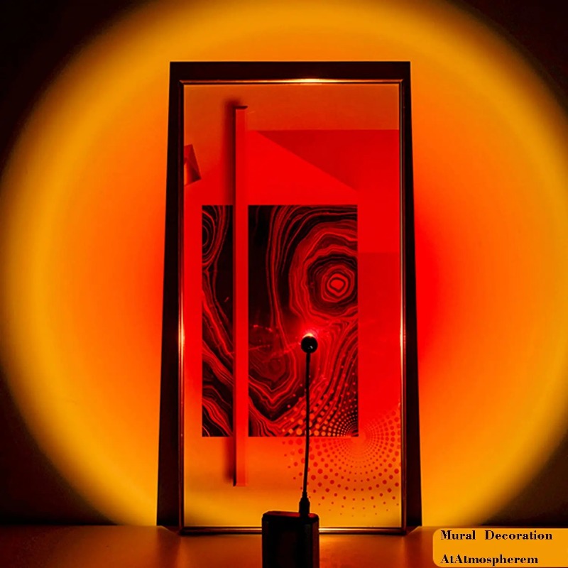 USB Sunset Projection Lamp Rai - Photography Lighting Wall ulasan dan harga