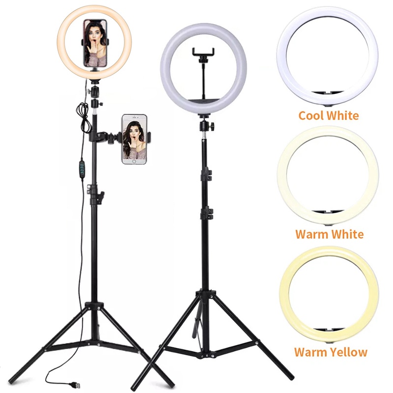 6/10/12 Inch LED Selfie Ring L - Photography Lighting Continuous ulasan dan harga