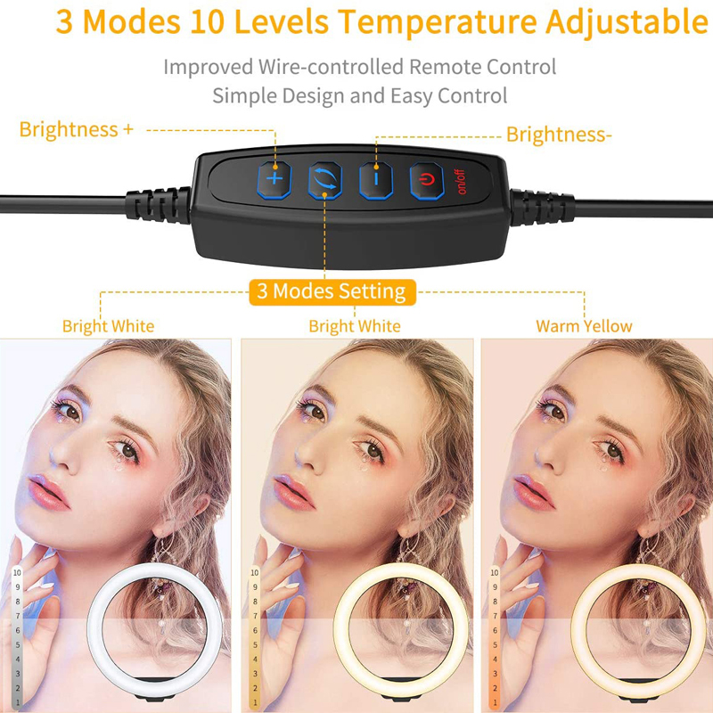 6/10/12 Inch LED Selfie Ring L - Photography Lighting Continuous ulasan dan harga