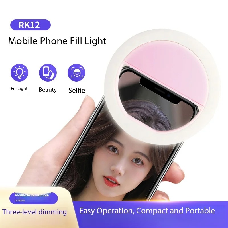 Rechargeable Clip On Selfie Ri - Photography Lighting Video ulasan dan harga