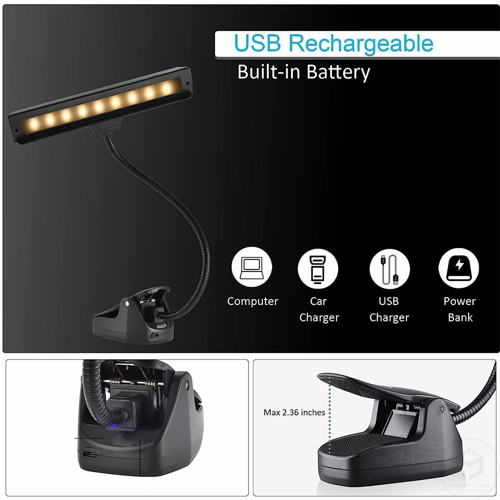 Rechargeable Music Stand Light - Photography Lighting Book ulasan dan harga