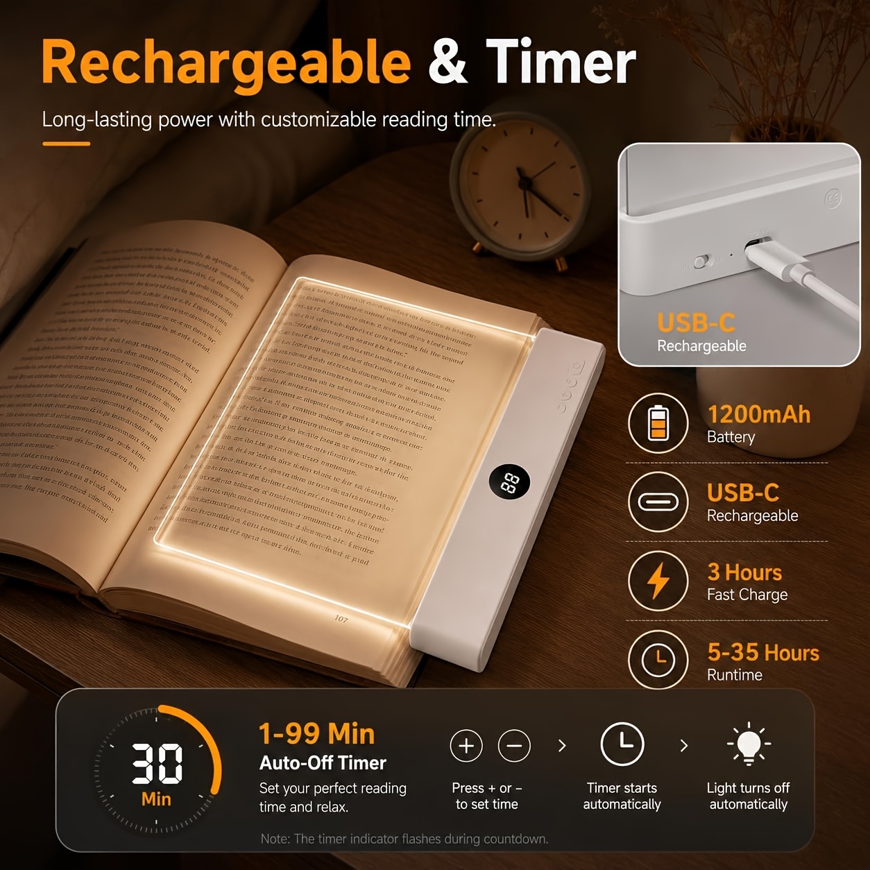 LED Book Light and Night Light - Photography Lighting Book ulasan dan harga