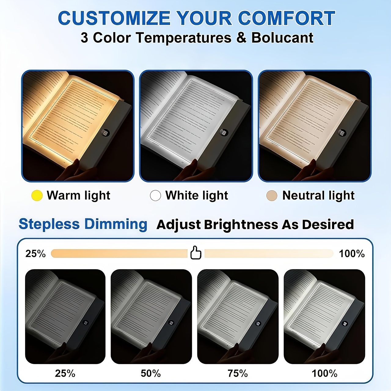 LED Book Light and Night Light - Photography Lighting Book ulasan dan harga