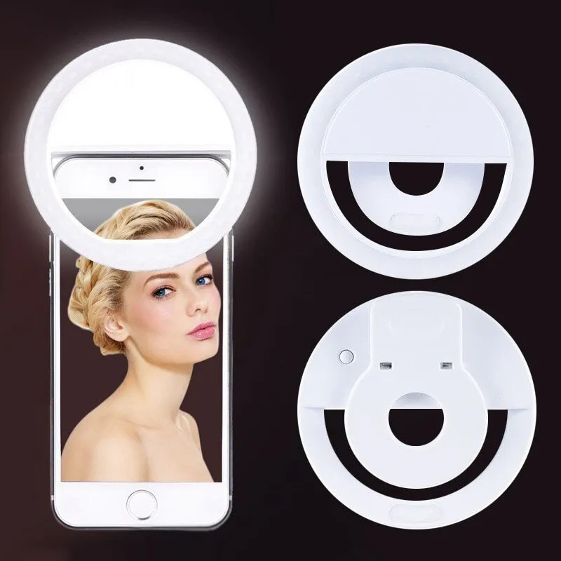 USB Rechargeable LED Selfie Ri - Photography Lighting Video ulasan dan harga