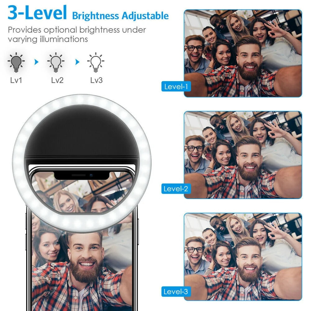 LED Selfie Fill Light USB Char - Photography Lighting Video ulasan dan harga