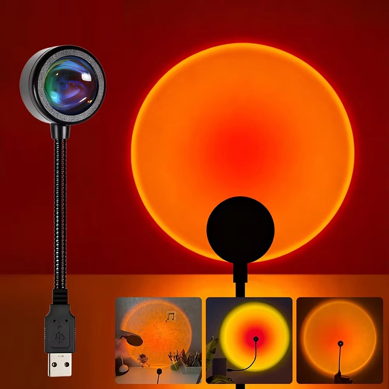 Colorful Gradient USB Sunset L - Photography Lighting Home ulasan dan harga