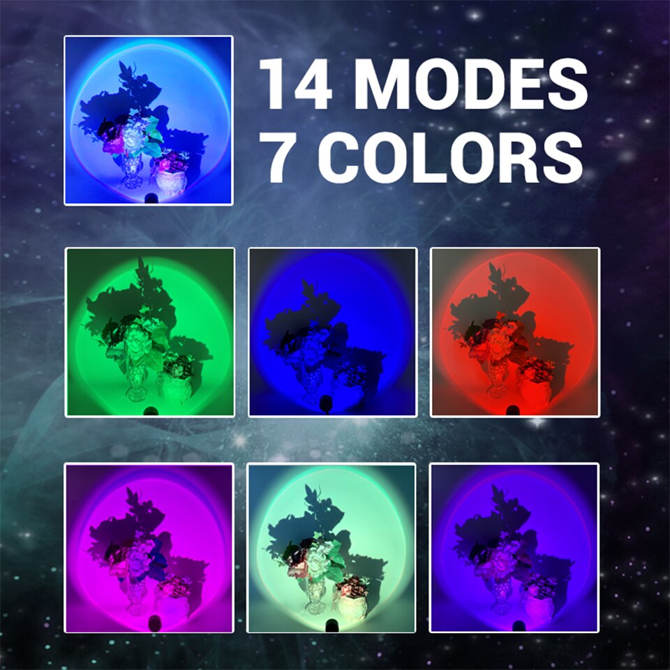 Colorful Gradient USB Sunset L - Photography Lighting Home ulasan dan harga