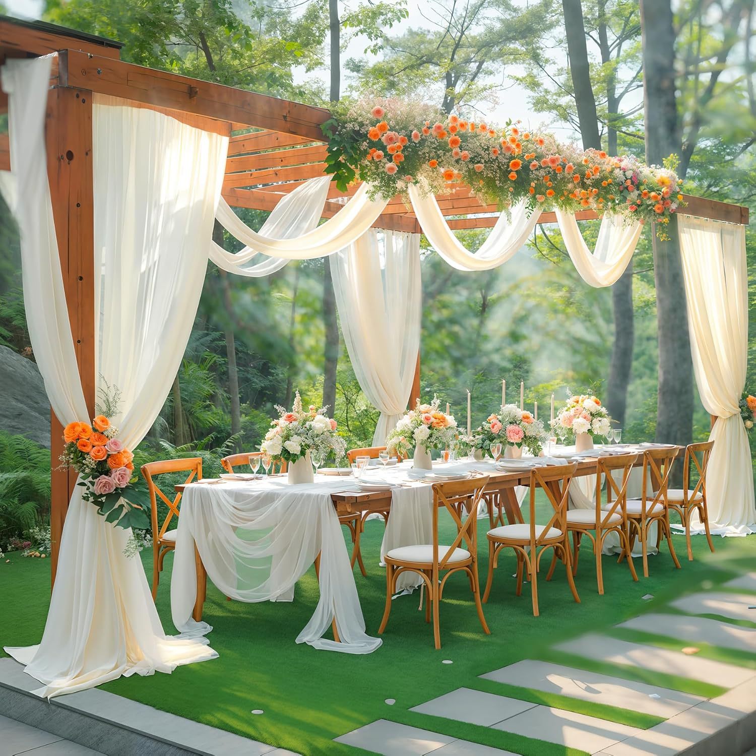 Tulle Backdrop Curtains, Optio - Photography Lighting Home ulasan dan harga