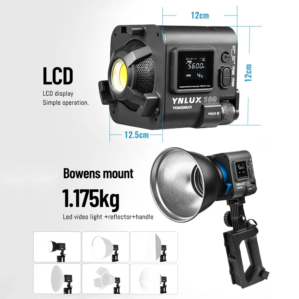YONGNUO YNLUX100 100W 3200K-56 - Photography Lighting Video ulasan dan harga