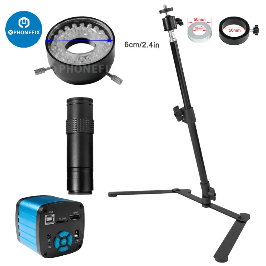 48MP Microscope Camera Set Uni - Photography Lighting Definition ulasan dan harga