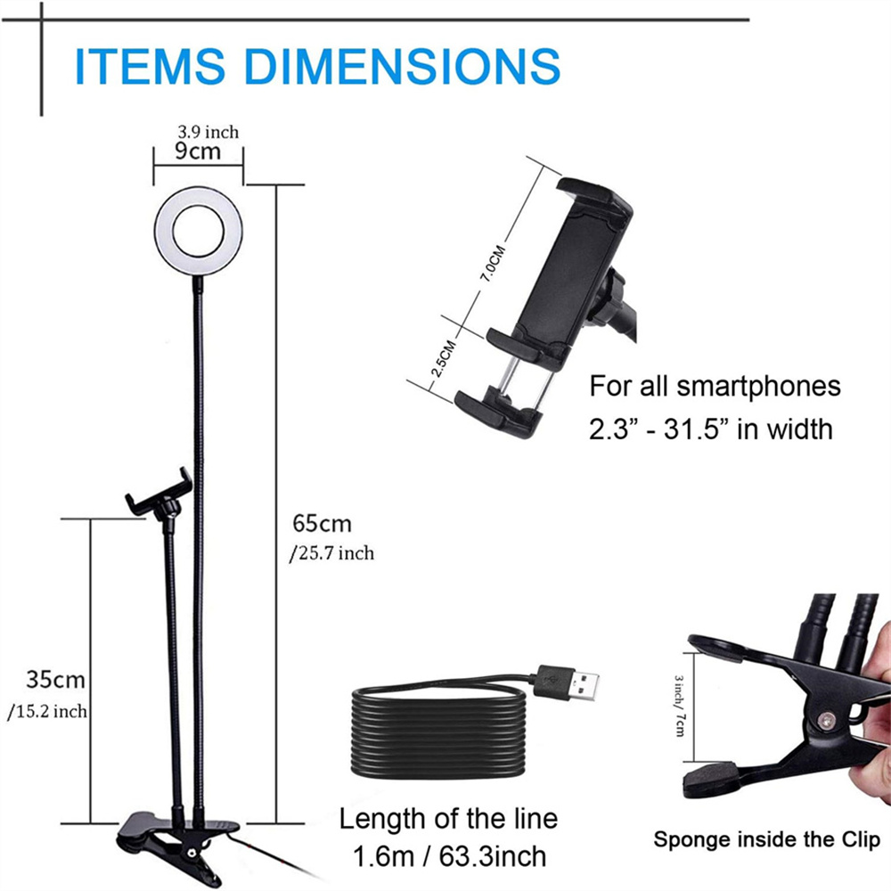 Universal Flexible Mobile Phon - Photography Lighting Continuous ulasan dan harga