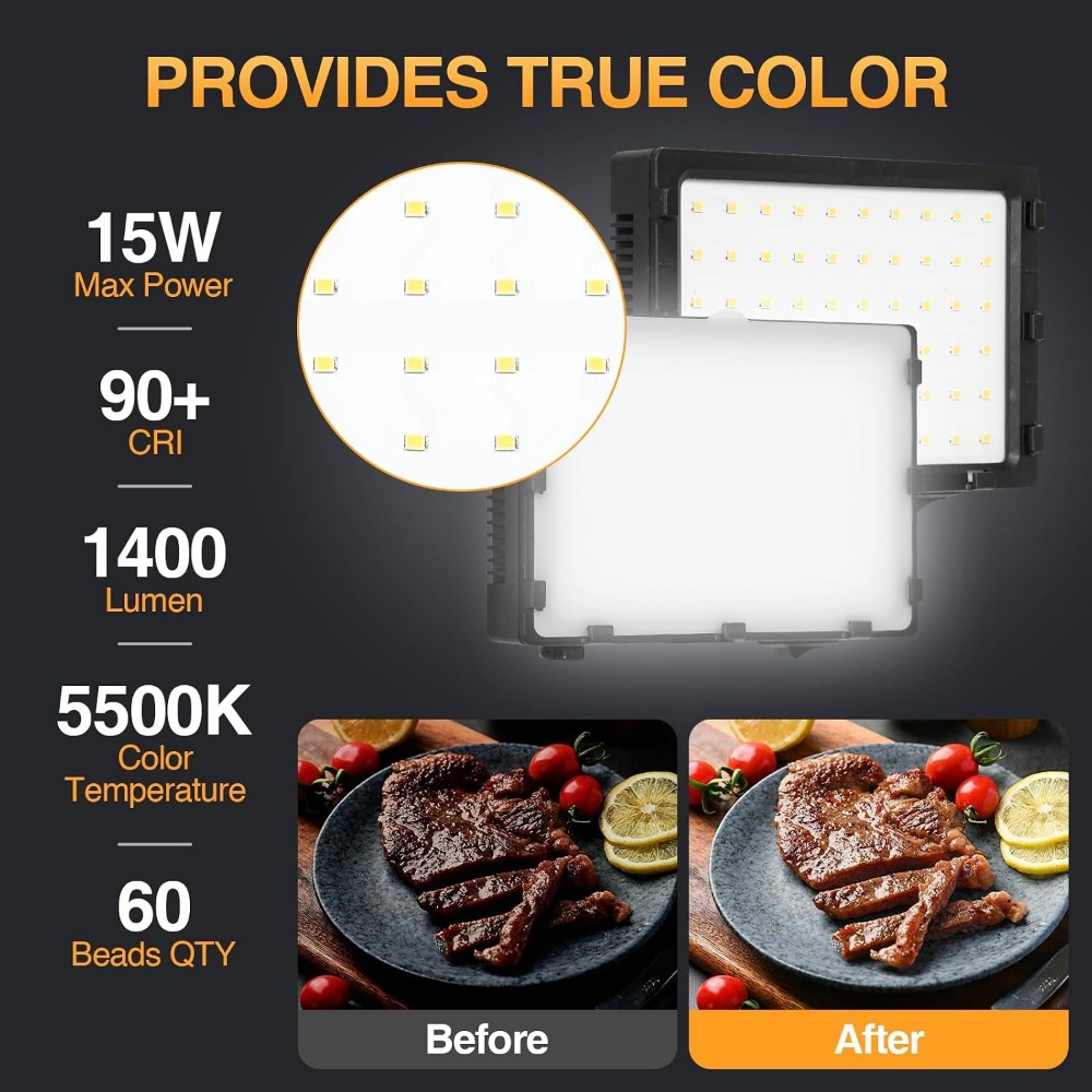 60 LED Portable Photography Li - Photography Lighting Brand ulasan dan harga