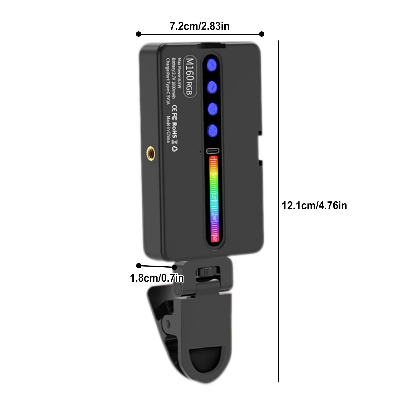6.5W RGB LED Video Light 2700K - Photography Lighting Video ulasan dan harga