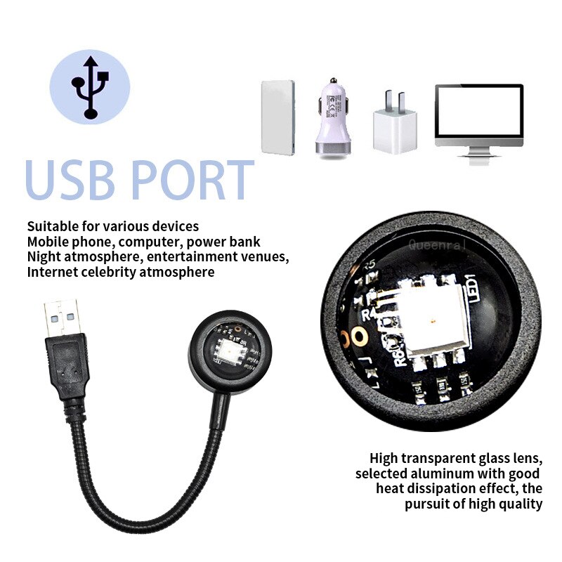 LED USB Sunset Lamp Projector  - Photography Lighting Home ulasan dan harga