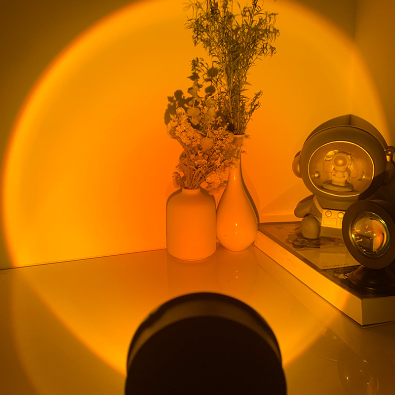 Led USB Sunset Lamp Projector  - Photography Lighting Home ulasan dan harga