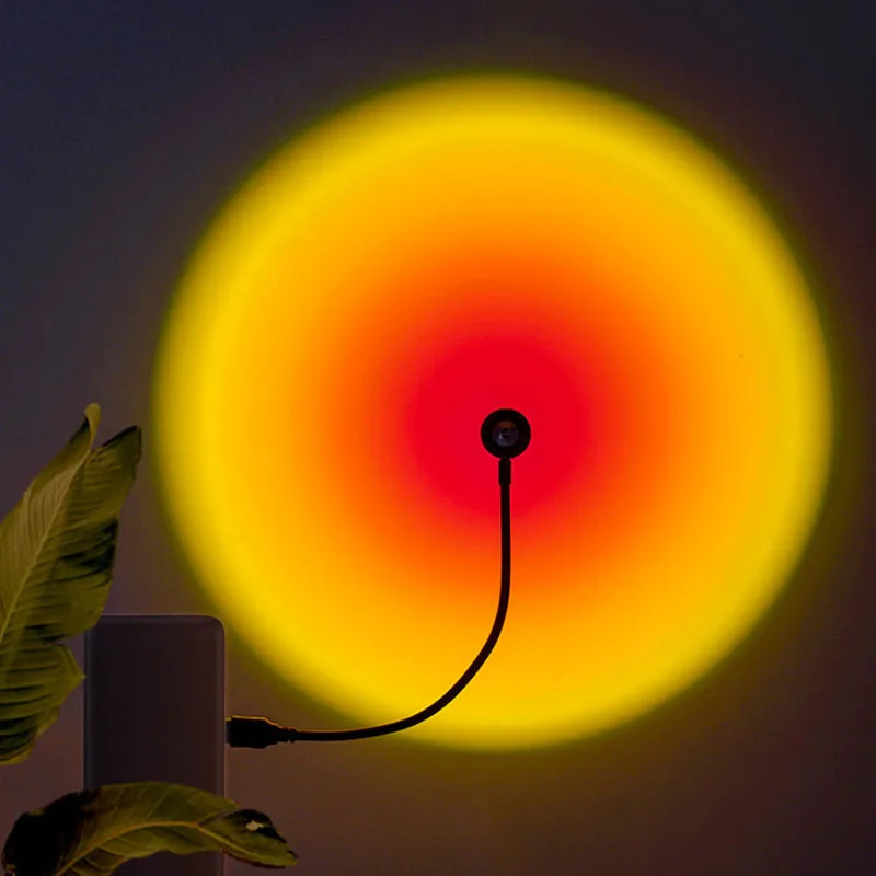 1-4pcs Sunset Lamp LED Rainbow - Photography Lighting Home ulasan dan harga