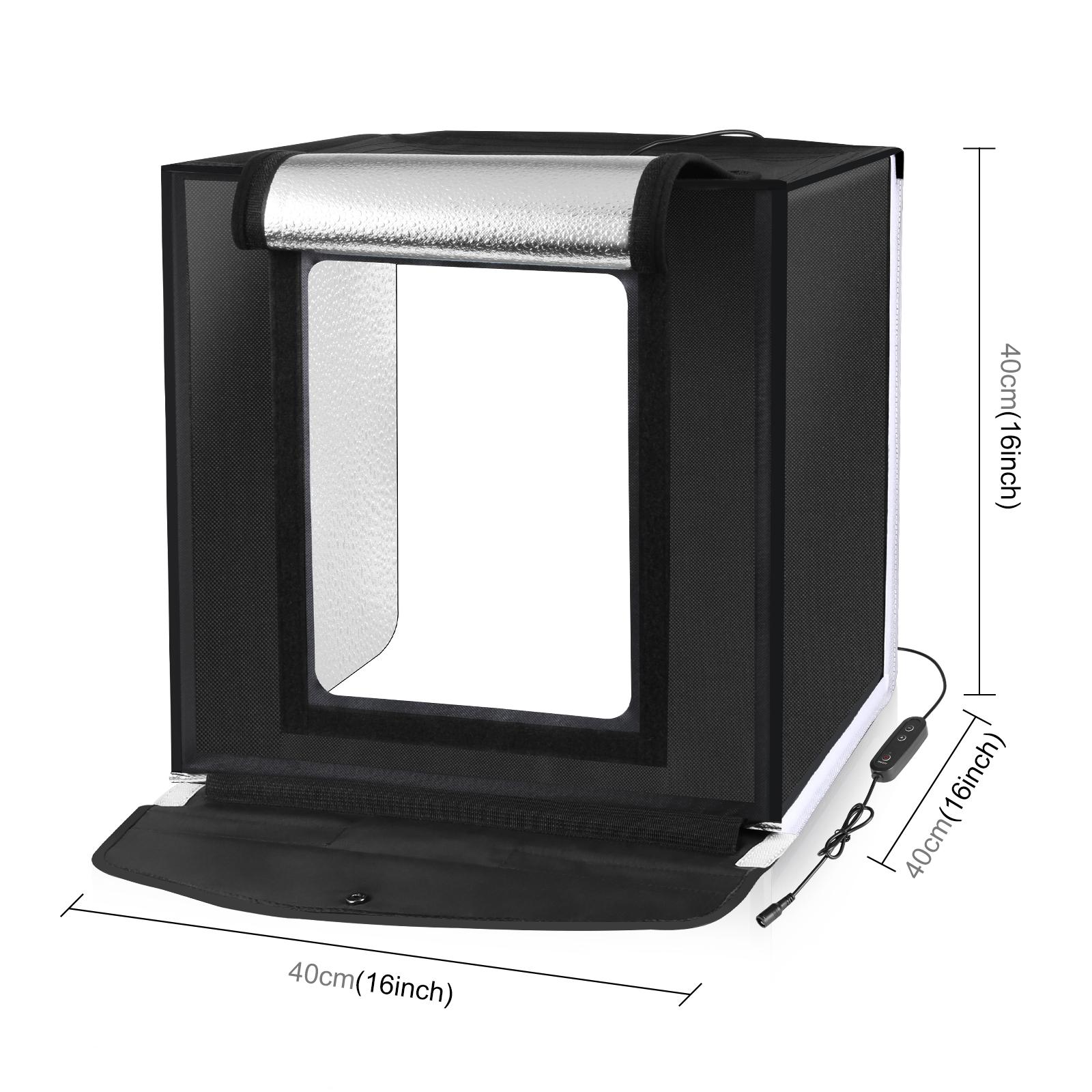 PULUZ 40cm Photo Studio Box Ta - Photography Lighting Kit With Backdrop ulasan dan harga