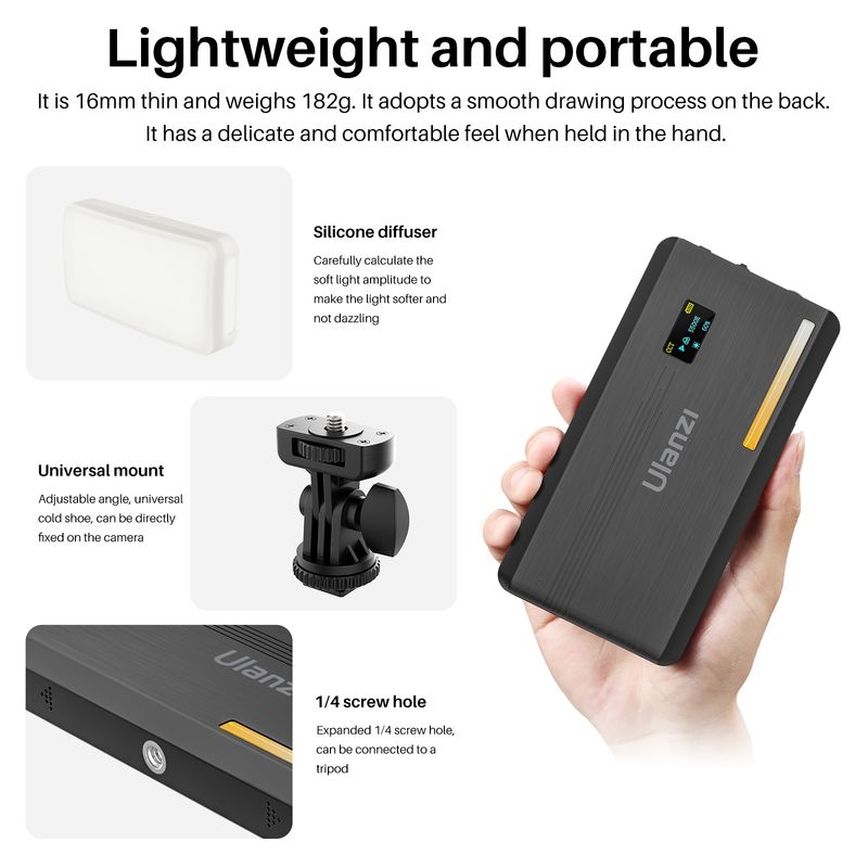 Ulanzi VL200 Soft Bi-Color LED - Photography Lighting Wireless ulasan dan harga