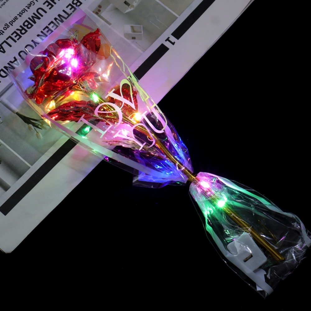 Glowing Gold Foil Rose Flower  - Photography Lighting Simulation ulasan dan harga
