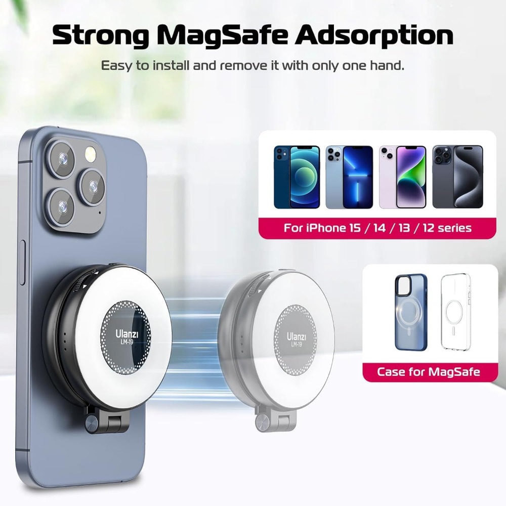 Magnetic LED Selfie Light, Pho - Photography Lighting Brand ulasan dan harga