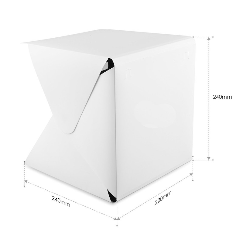 Portable Mini Photo Studio Box - Photography Lighting Kit With Backdrop ulasan dan harga