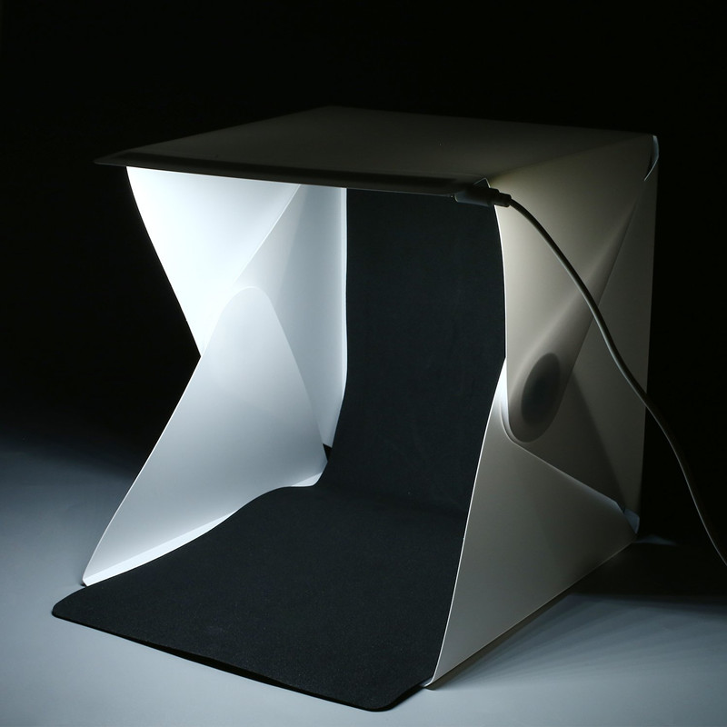 Portable Mini Photo Studio Box - Photography Lighting Kit With Backdrop ulasan dan harga