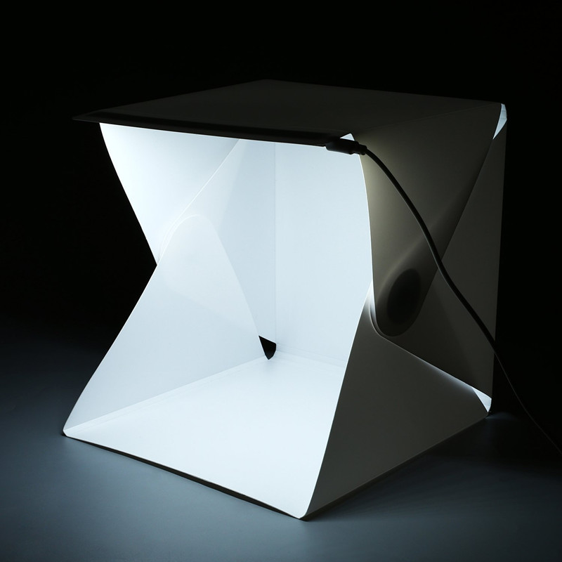Portable Mini Photo Studio Box - Photography Lighting Kit With Backdrop ulasan dan harga