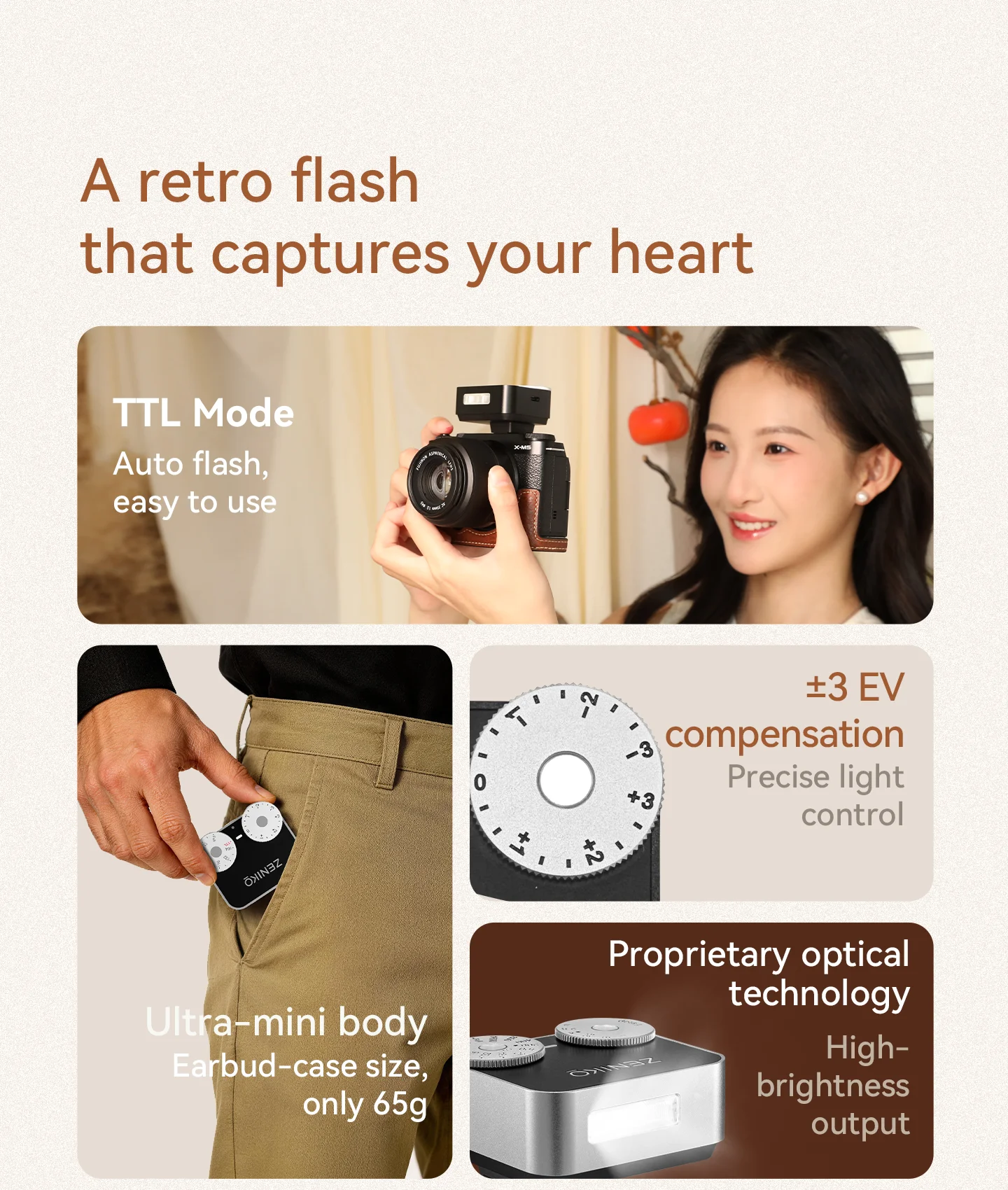 ZENIKO ZT12 Compact Retro TTL  - Photography Lighting Brand ulasan dan harga