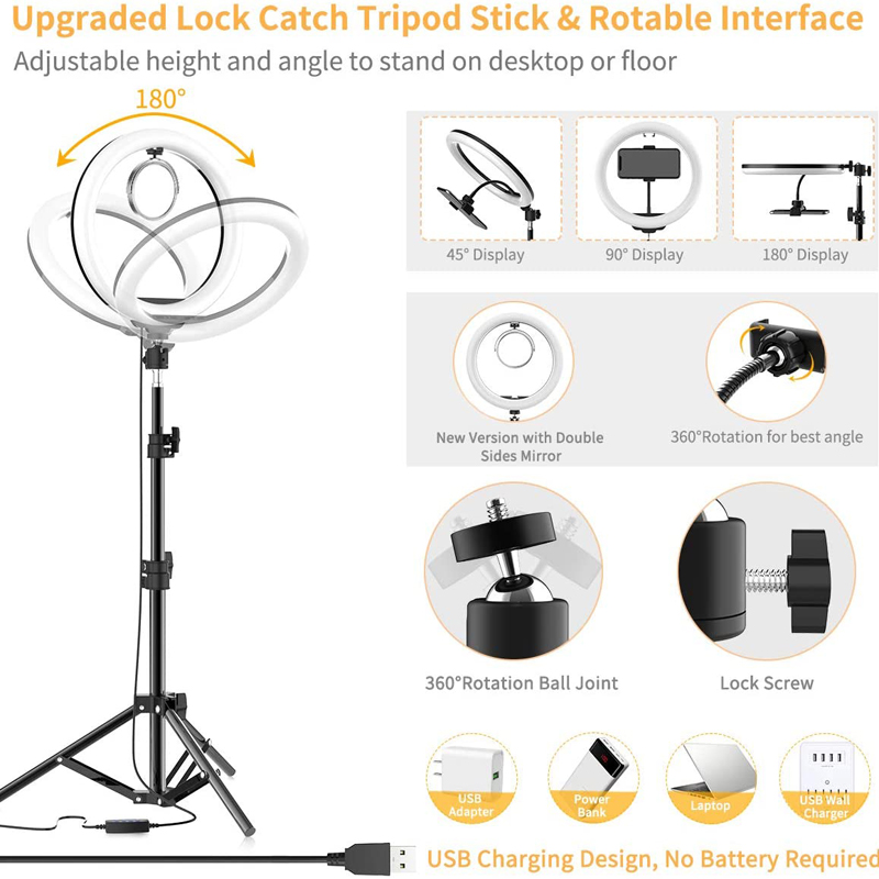 16/26/33cm Selfie Ring Light P - Photography Lighting System ulasan dan harga