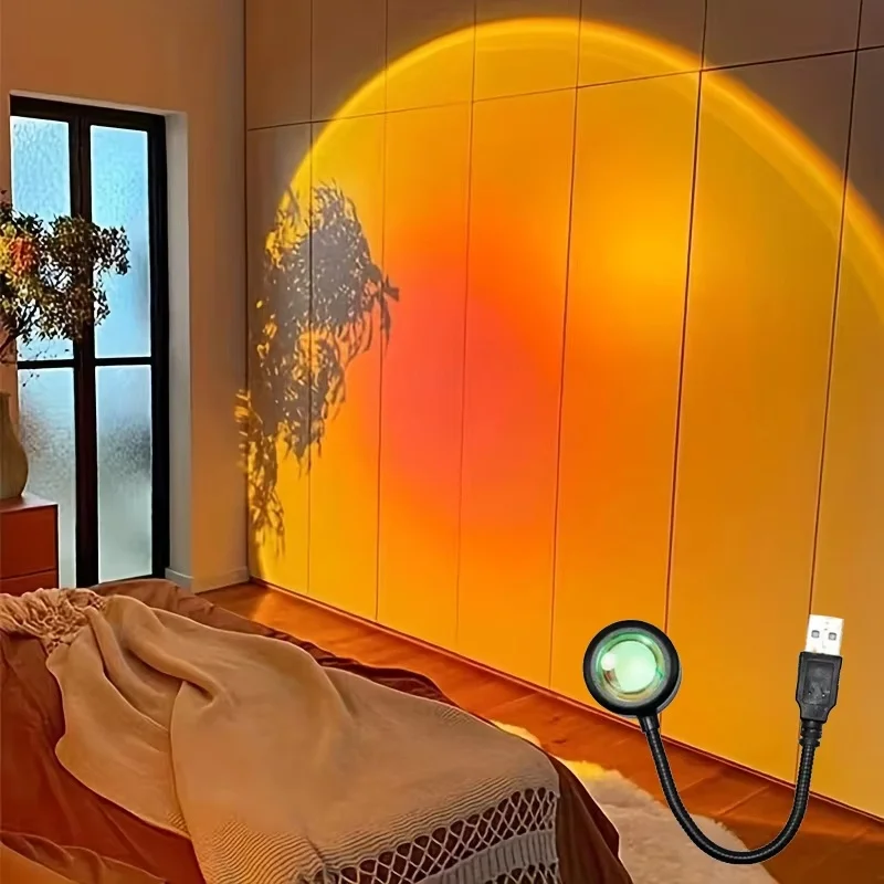 Mini USB ED Sunset Lamp Nightl - Photography Lighting Wall ulasan dan harga