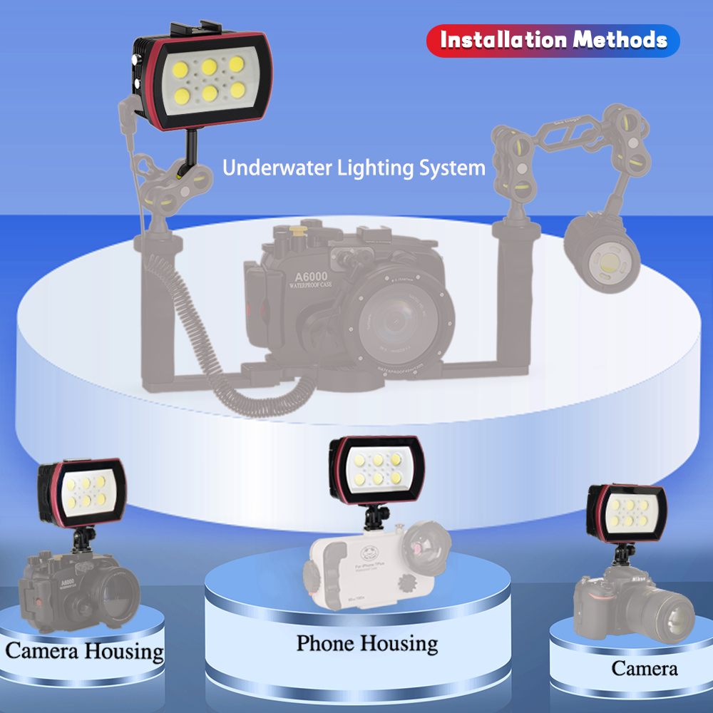 Seafrogs Aluminum LED Diving L - Photography Lighting Brand ulasan dan harga