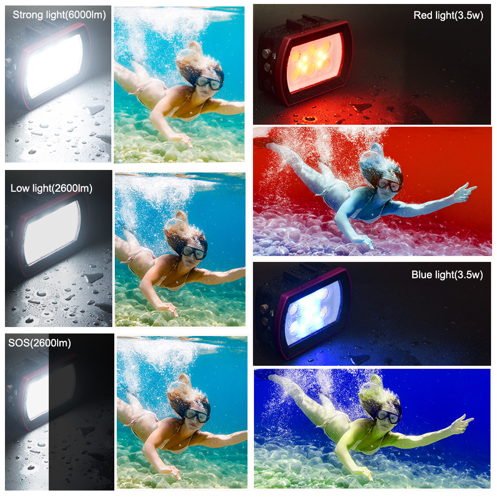 Seafrogs Aluminum LED Diving L - Photography Lighting Brand ulasan dan harga