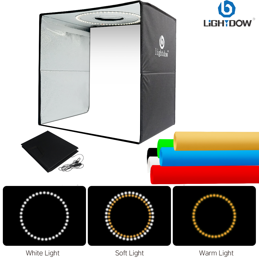 Lightdow Photo Studio Light Bo - Photography Lighting Kit With Backdrop ulasan dan harga
