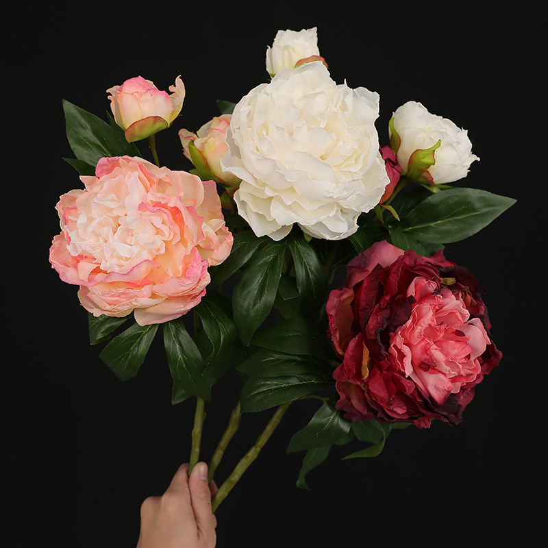1PC Retro 2 Head Peony Simulat - Photography Lighting Simulation ulasan dan harga