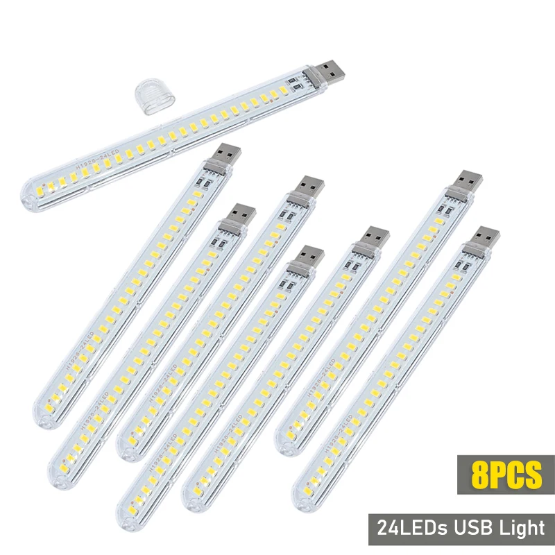 DC5V USB LED Light 24LED 8LED  - Photography Lighting Book ulasan dan harga